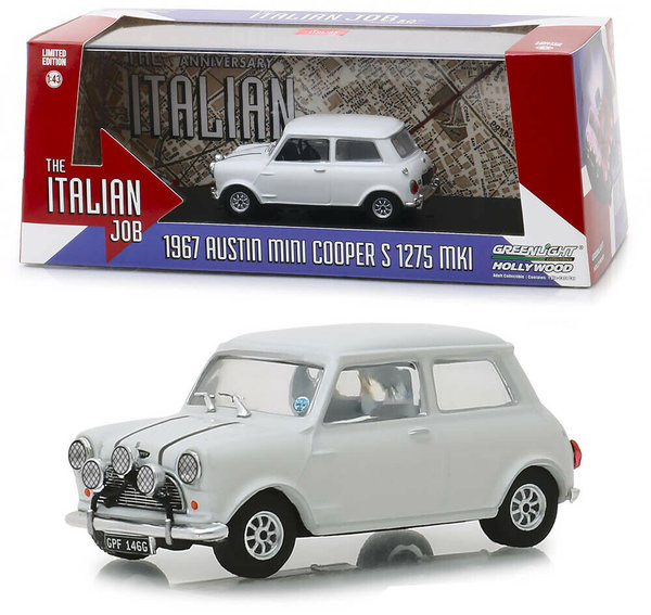 1967 Austin Mini Cooper S - Greenlight 1:43 #86551 THE ITALIAN JOB