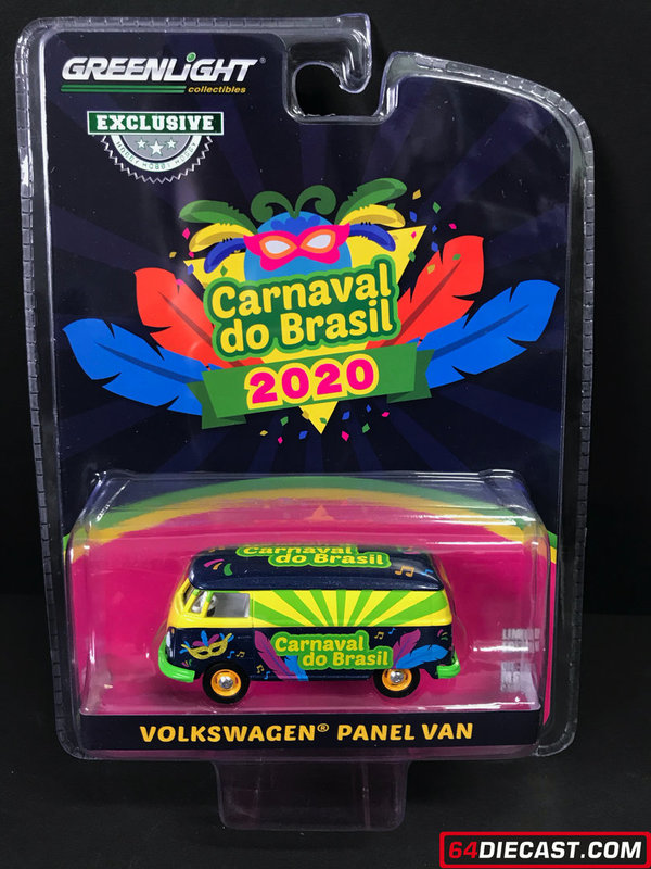 1:64 Volkswagen Type 2 Panel Van - Carnaval do Brasil 2020 Carnival of Brazil Hobby Exclusive 30127