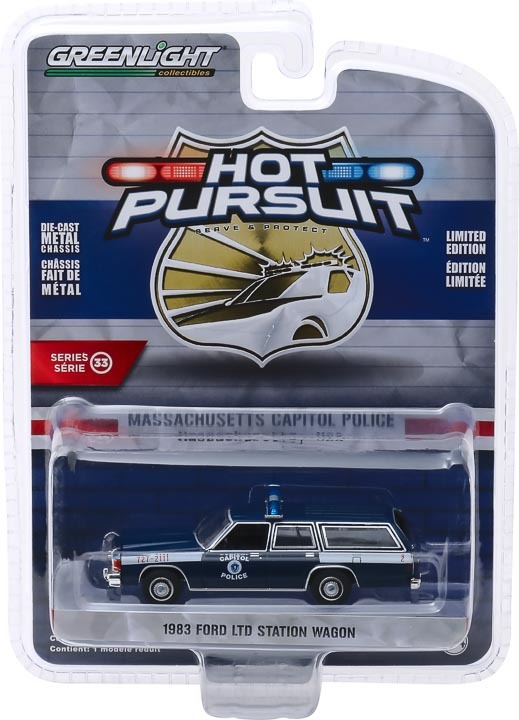 1:64 Hot Pursuit Series 33 - 1983 Ford LTD Station Wagon - Massachusetts Capitol Police 42900-A