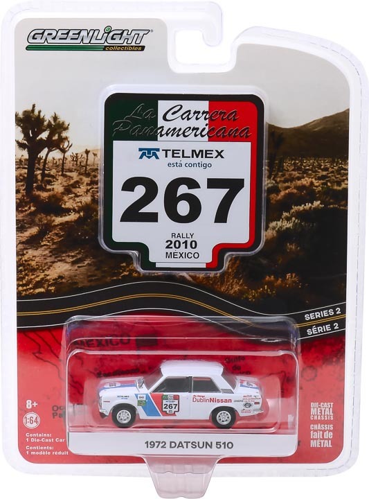 1:64 La Carrera Panamericana Series 2 - #267 1972 Datsun 510 13260-E