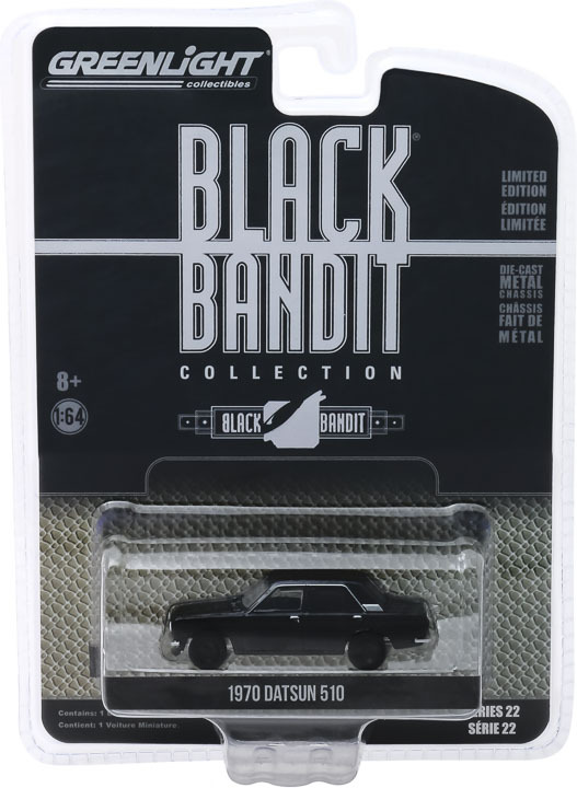 28010-A | 1:64 Black Bandit Series 22 - 1970 Datsun 510 4-Door Sedan