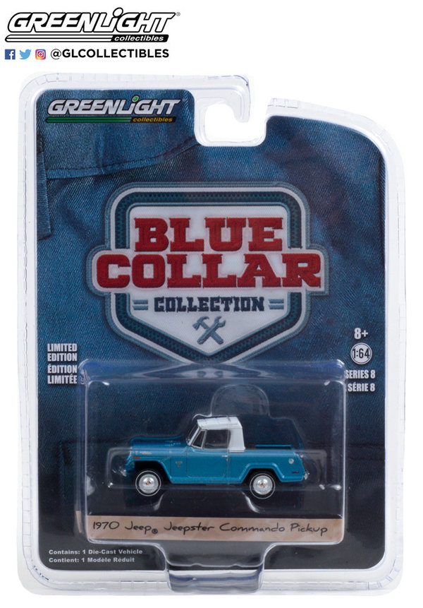 35180-B | 1:64 Blue Collar Collection Series 8 - 1970 Jeepster Commando Pickup
