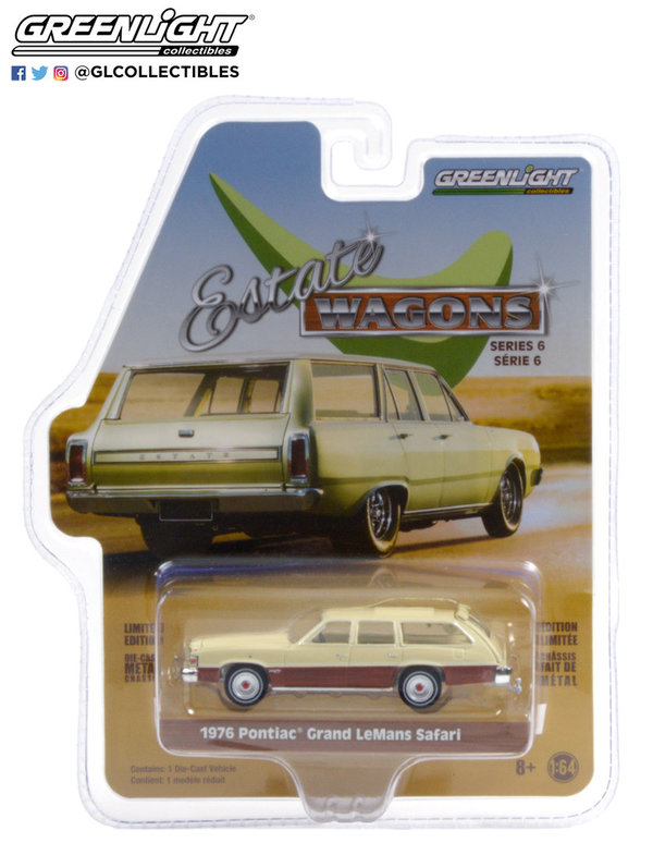 36010-D 1:64 Estate Wagons Series 6 - 1976 Pontiac Grand LeMans Safari -