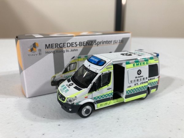Tiny ATC64623 #166 Mercedes Benz Sprinter Facelift St. John Ambulance 1/64