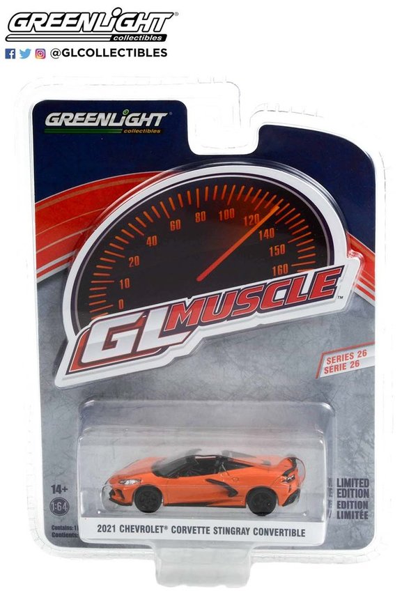 13310-F | 1:64 GreenLight Muscle 2021 Chevrolet Corvette Stingray