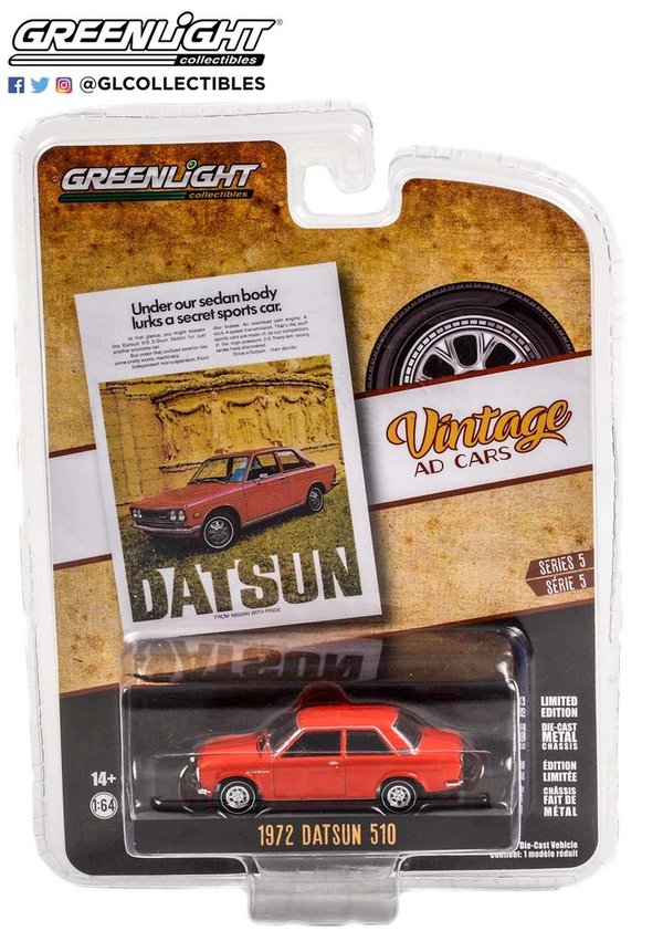 39080-C | 1:64 Vintage Ad Cars Series 5 - 1972 Datsun 510