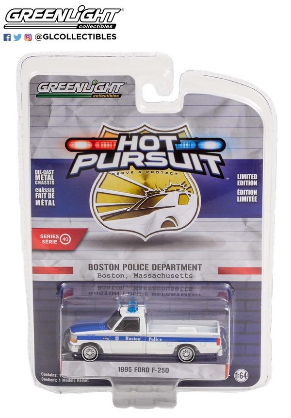 42980-C | 1:64 Hot Pursuit 1995 Ford F-250 - Boston Police