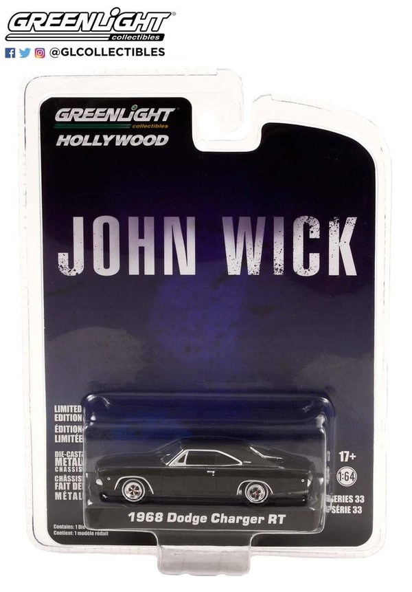 44930-E | 1:64 Hollywood John Wick (2014) - 1968 Dodge Charger R/T