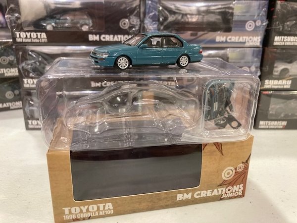 BM Creations 1:64 1996 Toyota Corolla AE100 lhd, blue