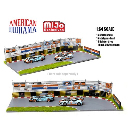 1/64 Gulf Racetrack Diorama American Diorama AD76533