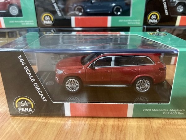 pa55305L PARA64 1/64 2020 Mercedes Maybach GLS *Left Hand Drive*, red