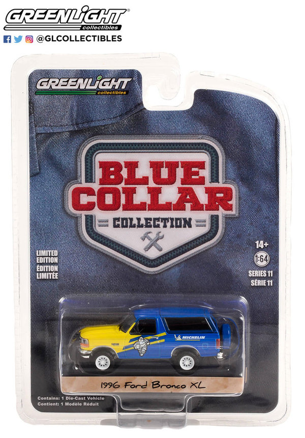 35240-D | 1:64 Blue Collar Collection Series 11 - 1996 Ford Bronco XL Michelin