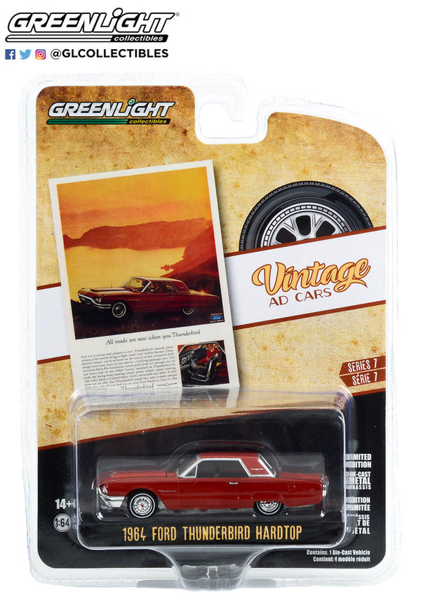 39100-B | 1:64 Vintage Ad Cars Series 7 - 1964 Ford Thunderbird Hardtop