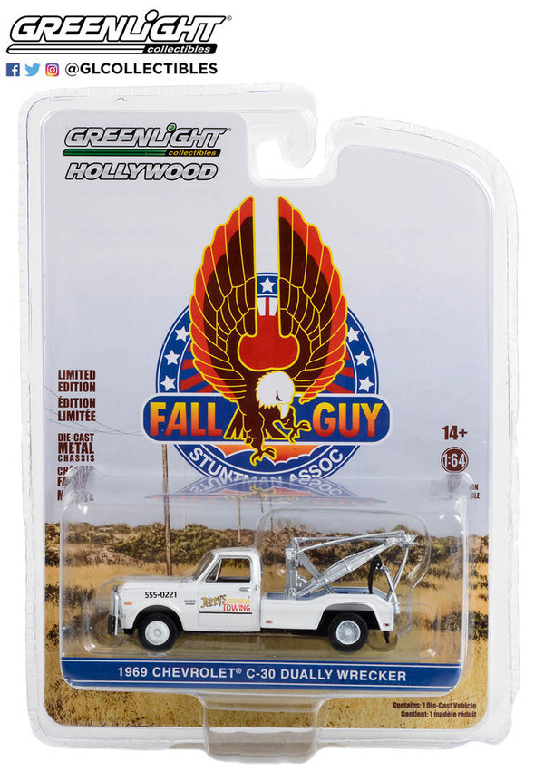 44965-B | 1:64 Hollywood Special Edition - Fall Guy 1969 Chevrolet C-30 Dually Wrecker