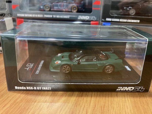 in64-NSXGT-MGR 1/64 Honda NSX-R GT (NA2), matt green INNO