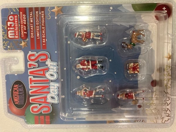 American Diorama 1/64 Santa's Day Out Figure set AD76508