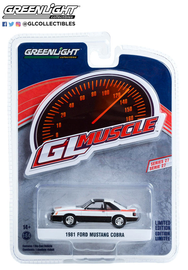 13320-D | 1:64 GreenLight Muscle 1981 Ford Mustang Cobra - Polar