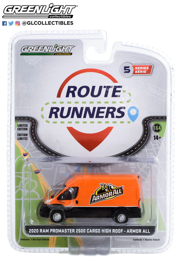 53050-E | 1:64 Route Runners 2020 Ram ProMaster 2500 Armor All
