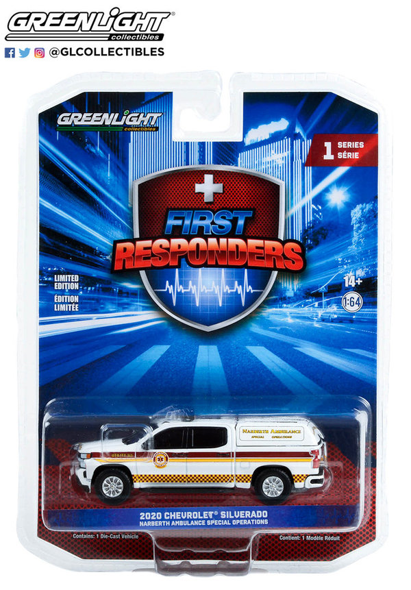 67040-E | 1:64 First Responders 2020 Chevrolet Silverado Ambulance Pennsylvania