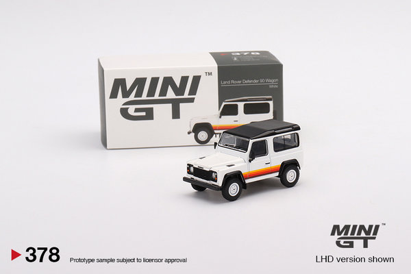 MGT00378-L 1/64 Minigt Land Rover Defender 90 Wagon White