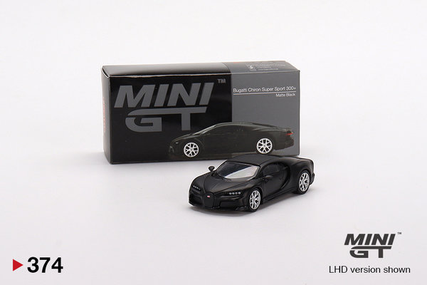 MGT00374-L 1/64 Minigt Bugatti Chiron Super Sport 300+ Matte Black