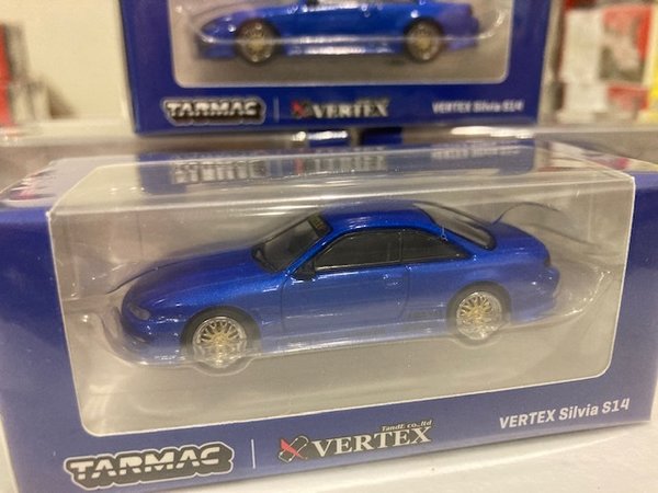 T64G-018-BL Nissan Vertex Silvia S14, blue metallic Tarmac