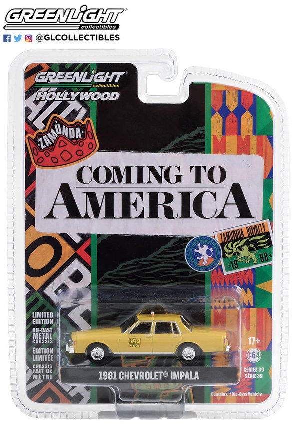44990-C | 1:64 Hollywood Series 39 - Coming to America (1988) - 1981 Chevrolet Impala Taxi